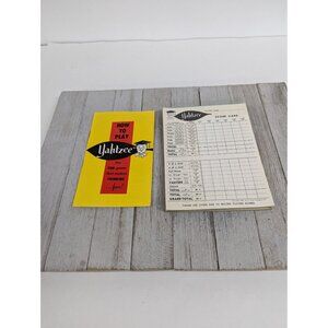 1956 Yahtzee Gaming Game Score Pads Replacements Unused Instructions #1